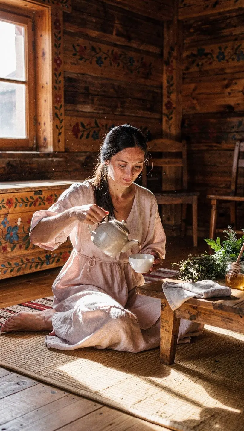 Zelené listy čajovníka v prírodnom prostredí, symbol pokoja a harmónie.