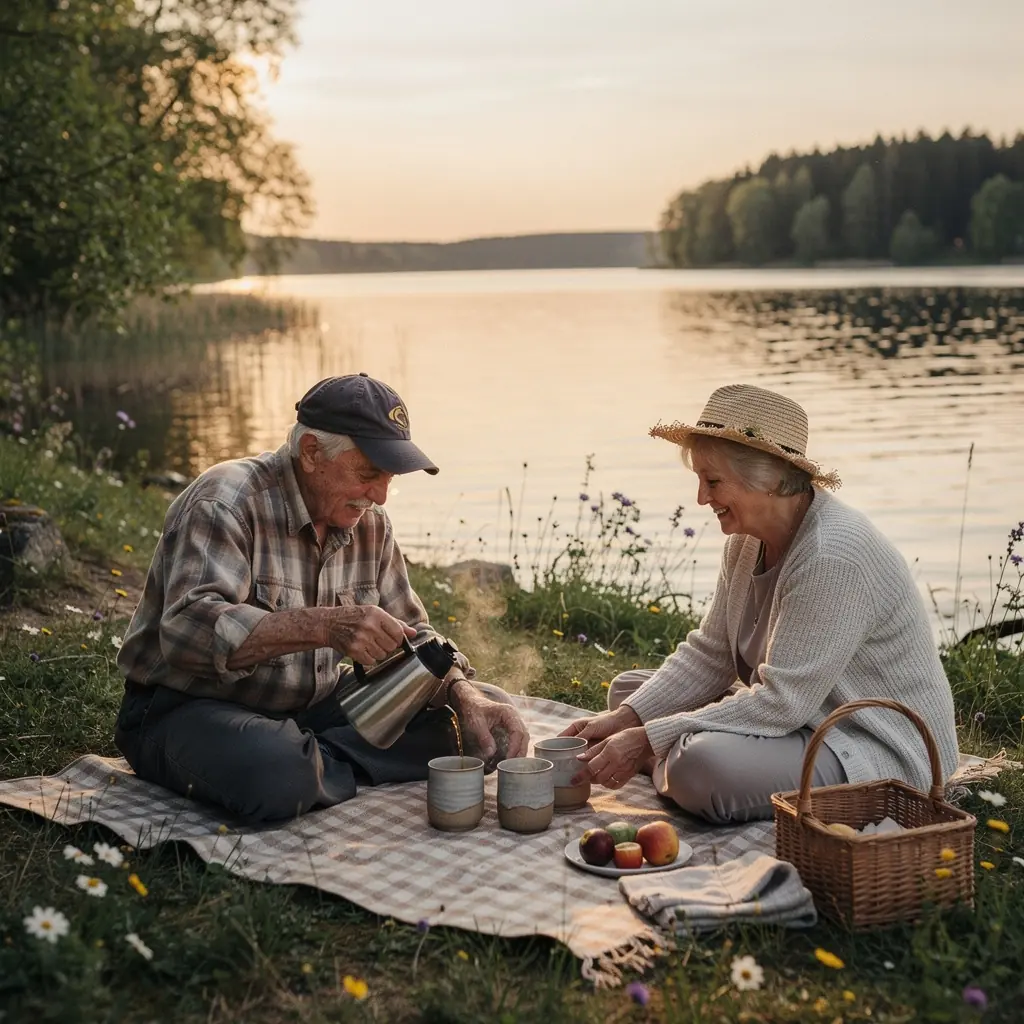 Zátišie s čajom, medom a citrónom na bielom ubruse