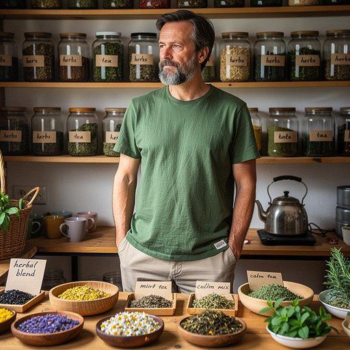 Prírodné ingrediencie na prípravu čaju rozložené na bielej plachte.