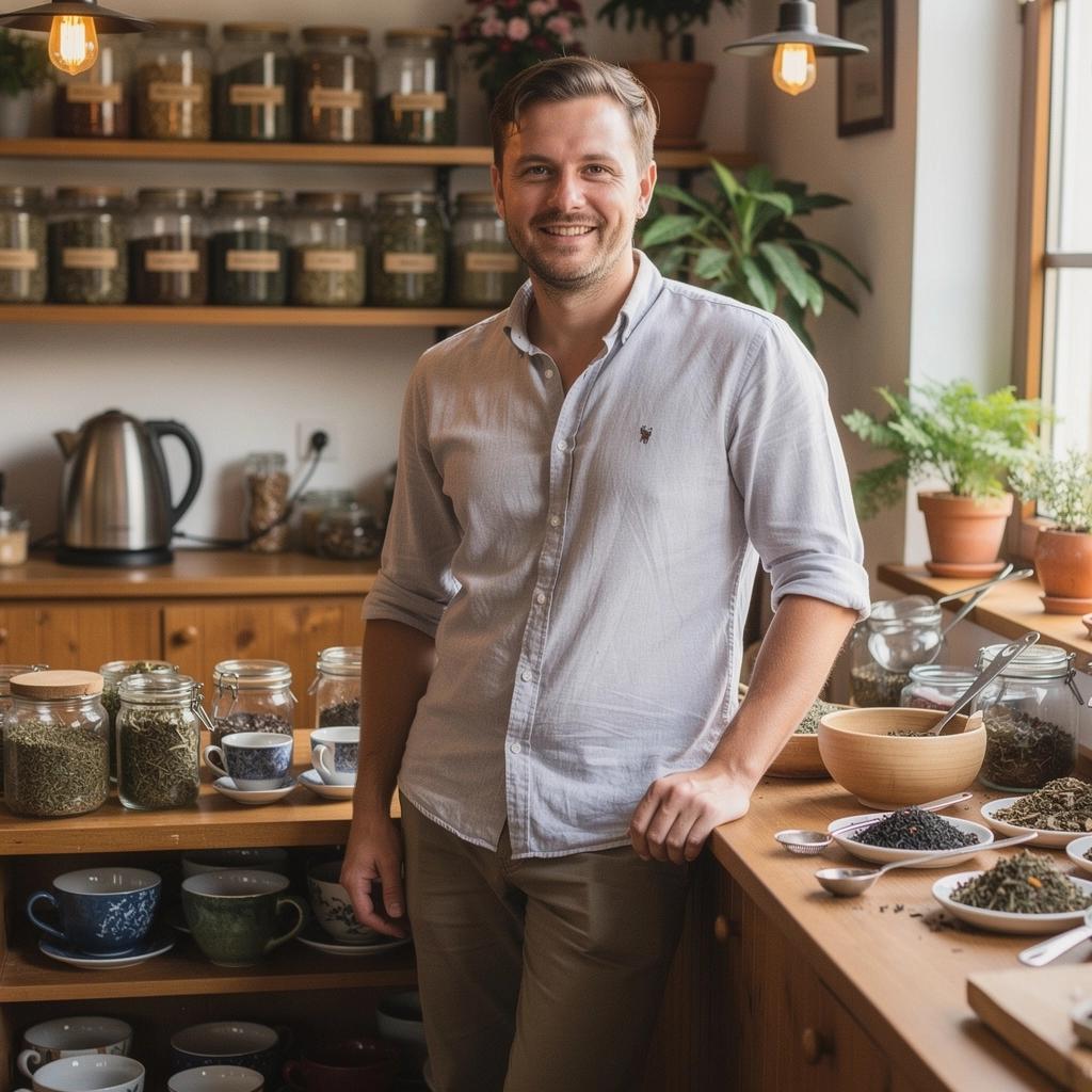 Tradičná keramická kanvica s čajom na stole v útulnej jedálni.